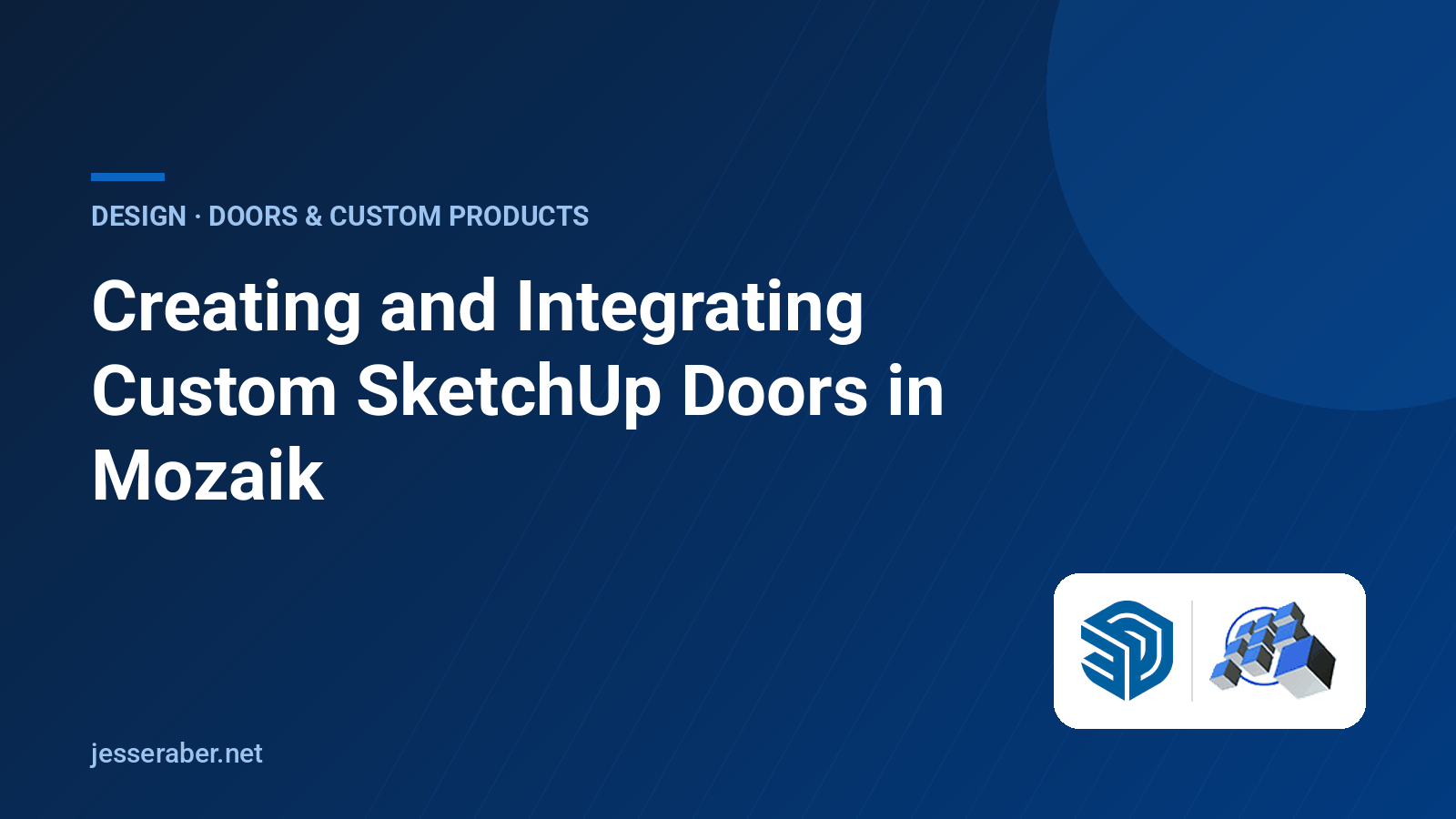Creating and Integrating Custom SketchUp Doors in Mozaik